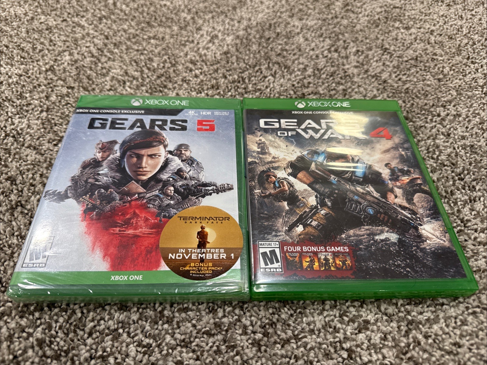 Lot Of 2 Gears Of War 4 & Gears 5 Microsoft Xbox One Exclusive Tested Working