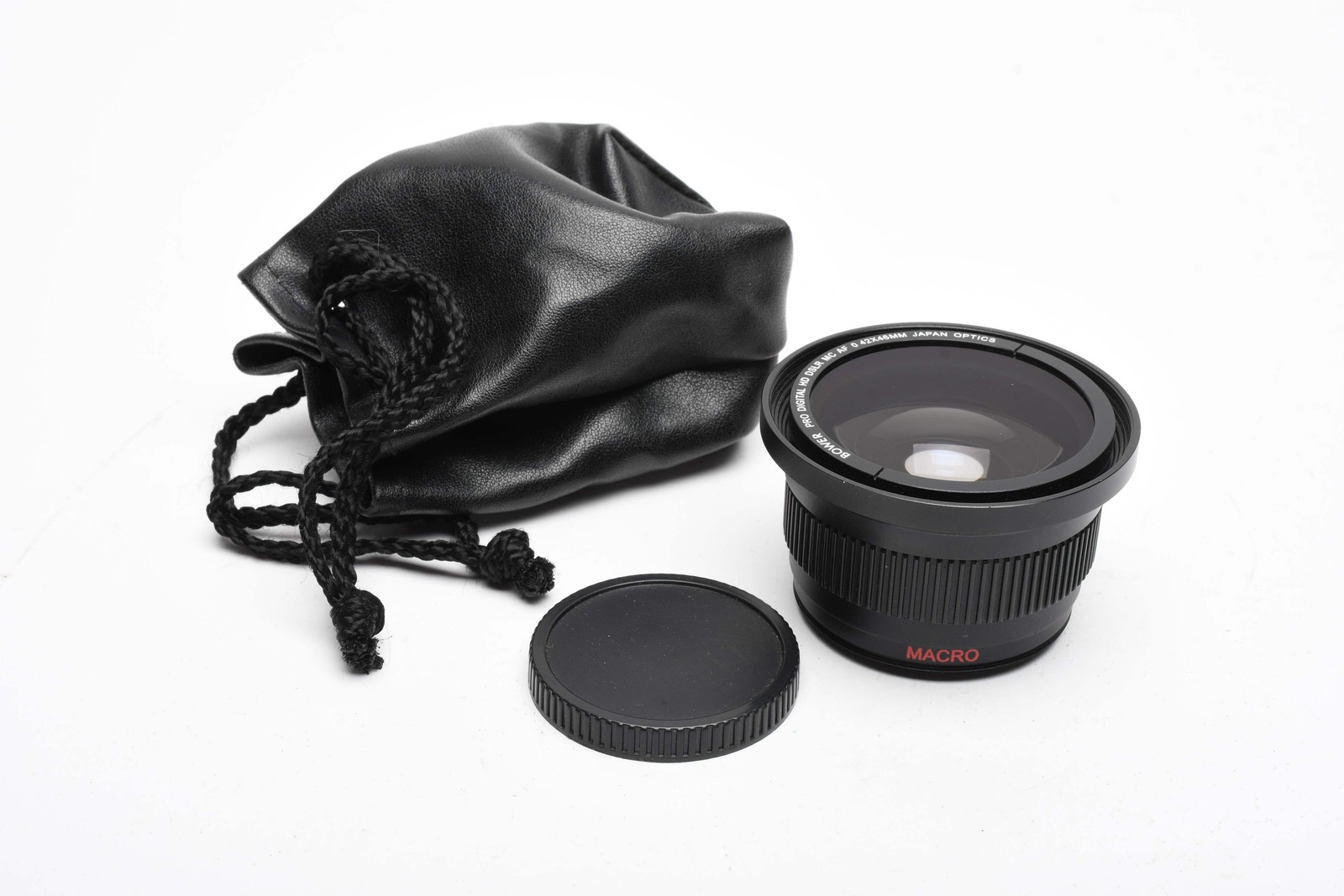Bower Pro Digital HD DSLR MC AF 0.42x46mm Macro lens adapter, Pouch