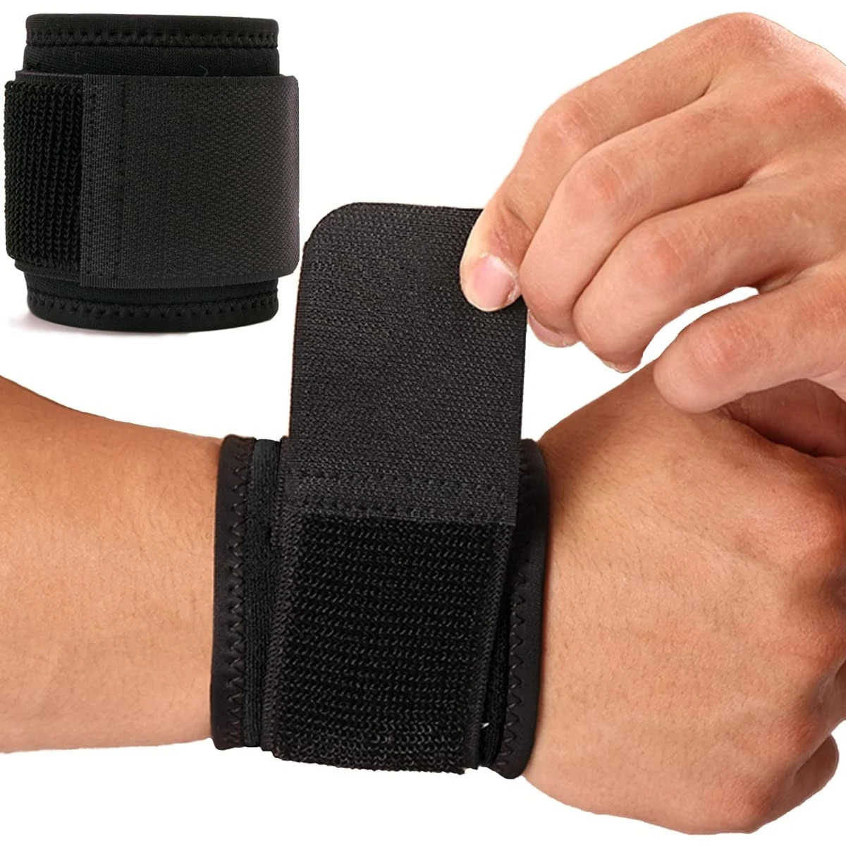 Wrist Brace, 2 PACK Wrist Wraps for Carpal Tunnel for women and men. Wrist Strap