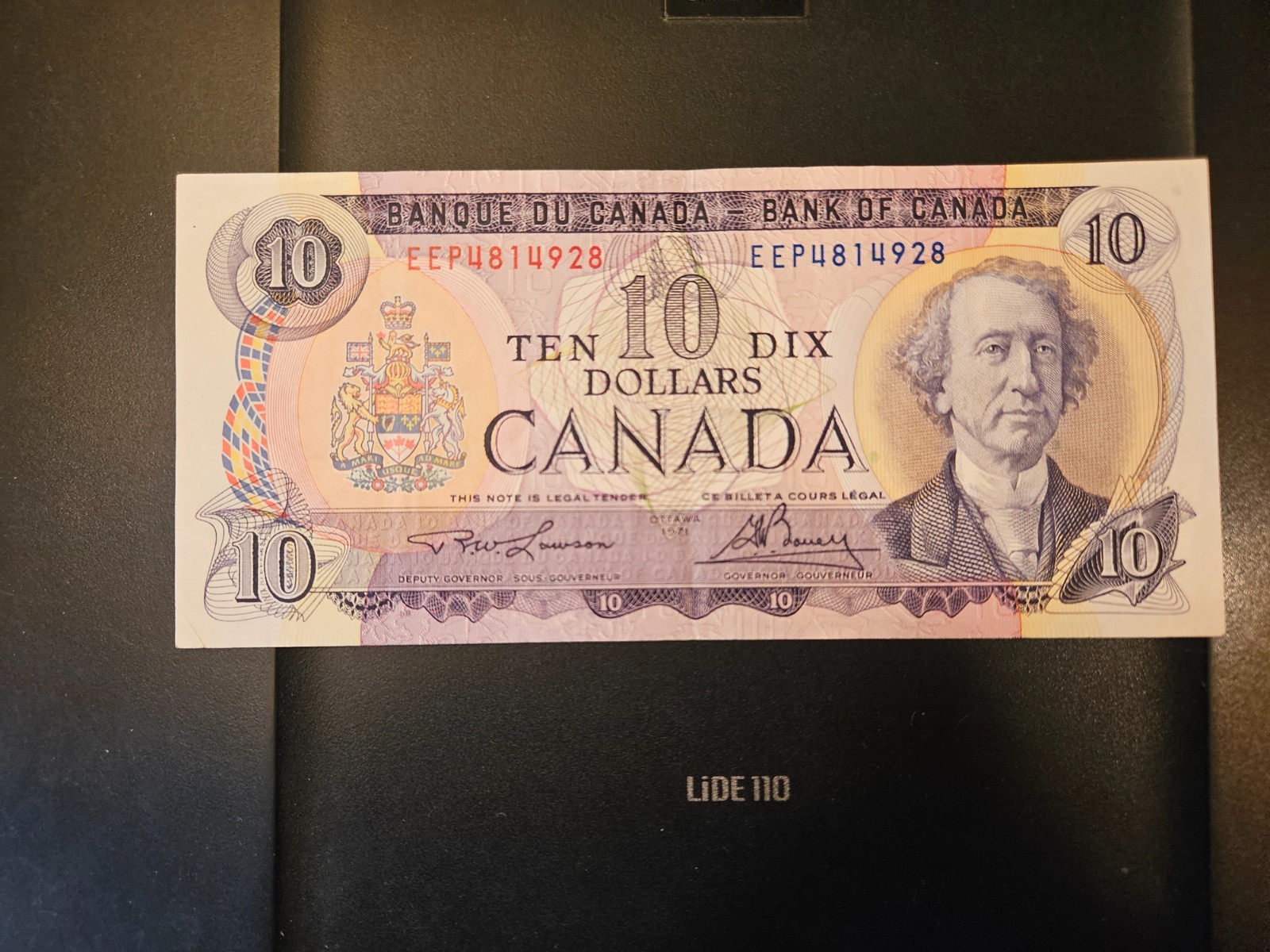 1971 $10 Dollar Bank of Canada Banknote EEP4814928 EF 40