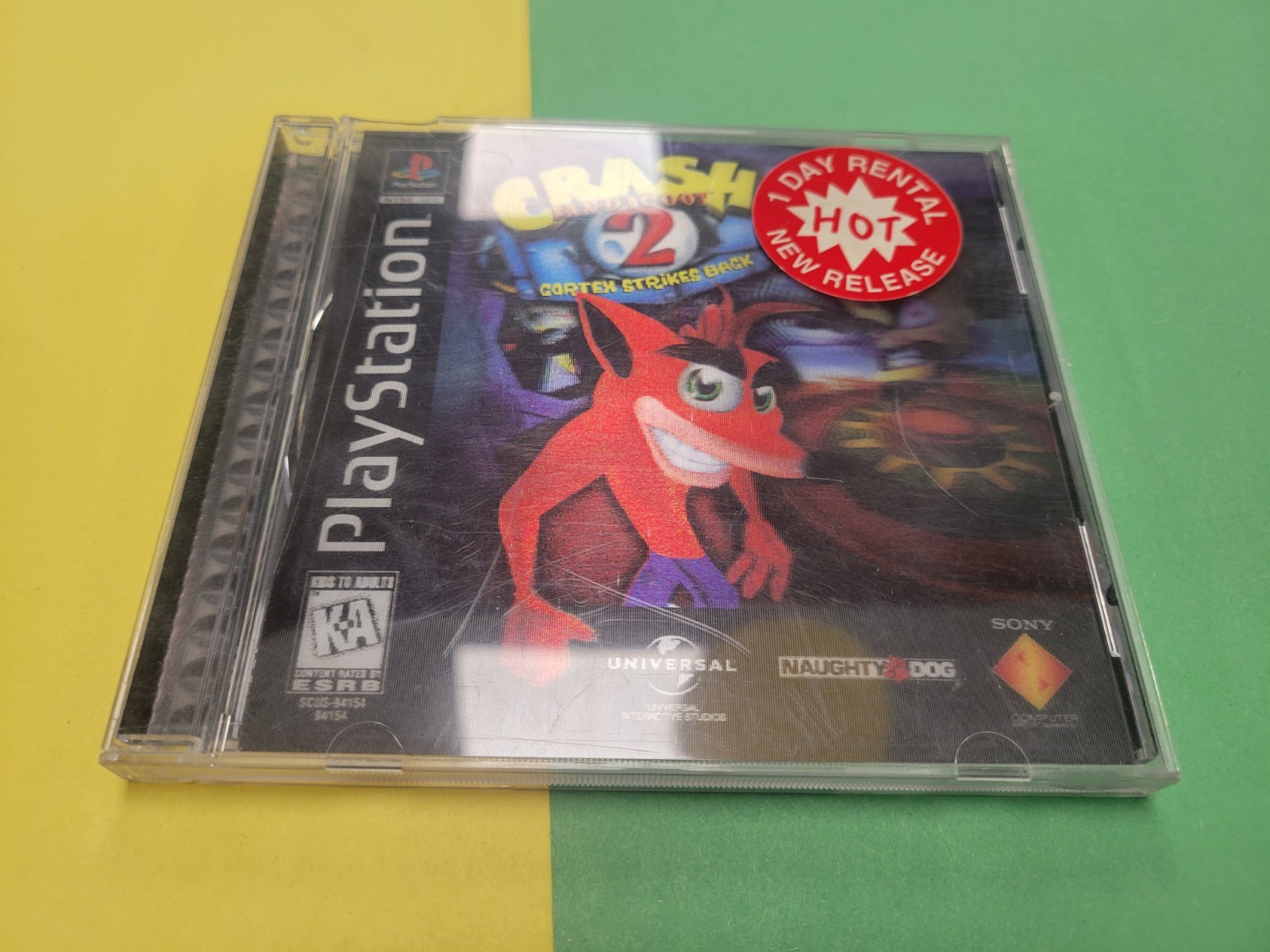 Crash Bandicoot 2: Cortex Strikes Back (Sony PlayStation 1, 2000) - Case Only