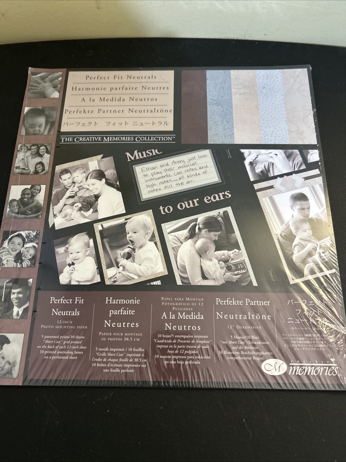 Creative Memories Perfect Fit Neutrals 12x12 Plus Stickers