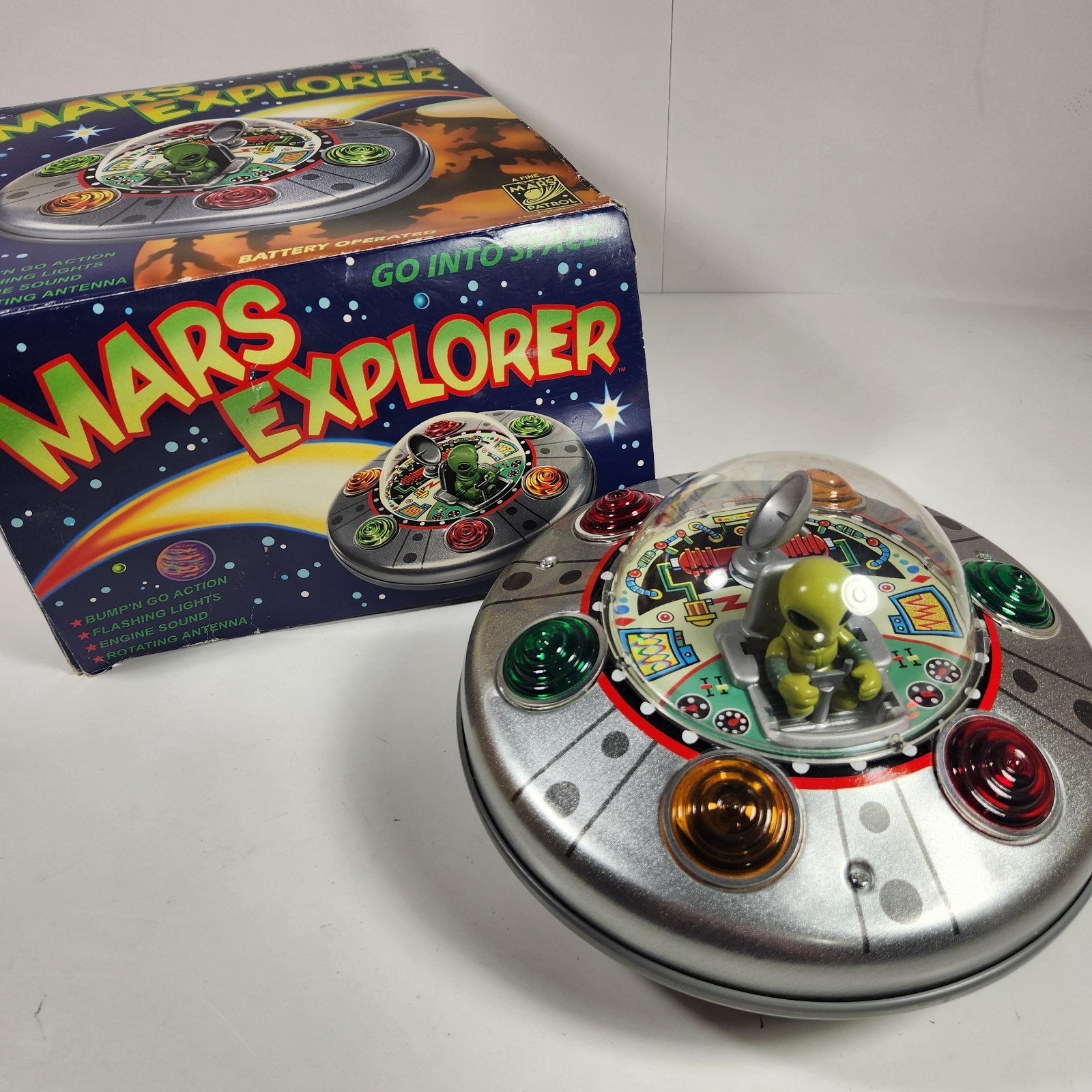 Vintage - Mars Explorer Mars Patrol Rocket USA UFO 1998 (Box Has Flaws) Japan