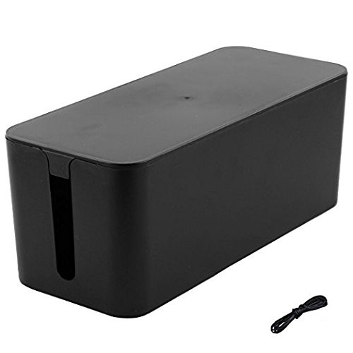 Resulzon Cable Management Cord Cover Wire Hider Box Concealer Organizer Black 