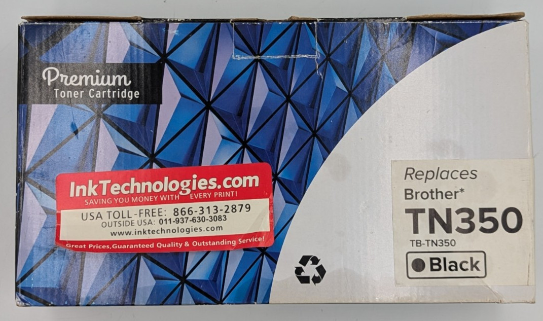 Premium Toner Cartridge Replaces Brother tn350