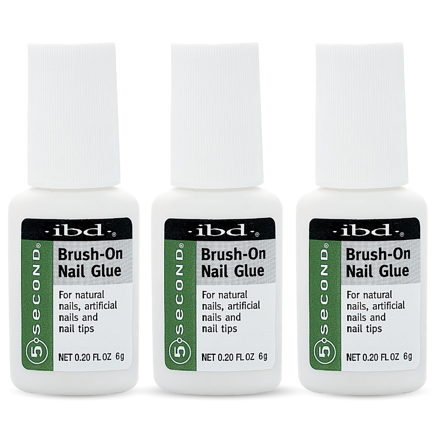 5-Second Brush on Nail Glue – Strong Nail Glue for Press Ons and Acrylic Nails, 