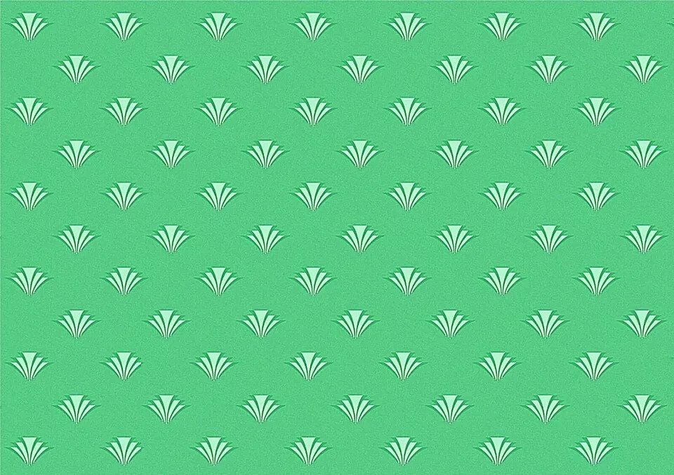 Dolls House Wallpaper Self Adhesive Matte Modern Green Fan Art  1:12 Scale A4