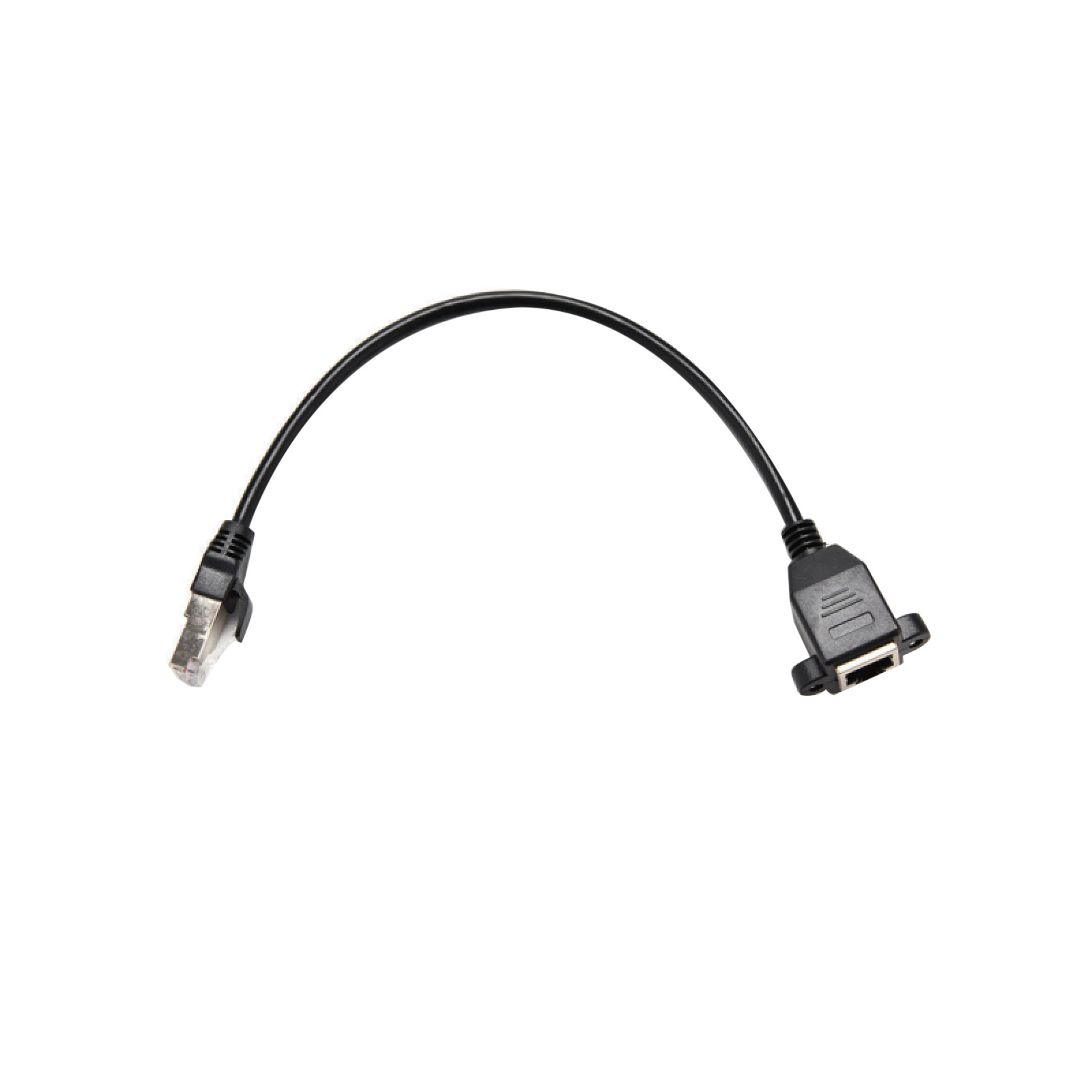 1FT RJ45 Male to Female Panel Mount Network Extension Ethernet LAN Network Cable