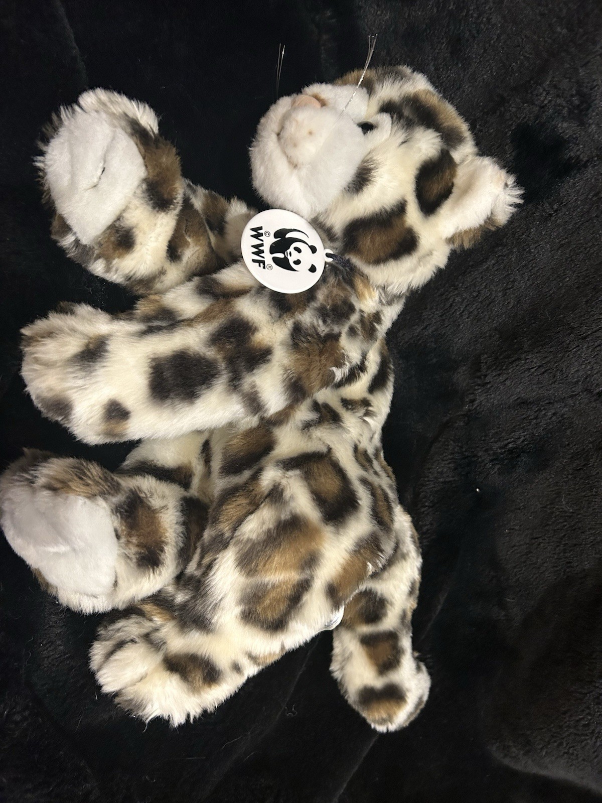Build A Bear WWF World Wildlife Fund Snow Leopard With Collar Unstuffed