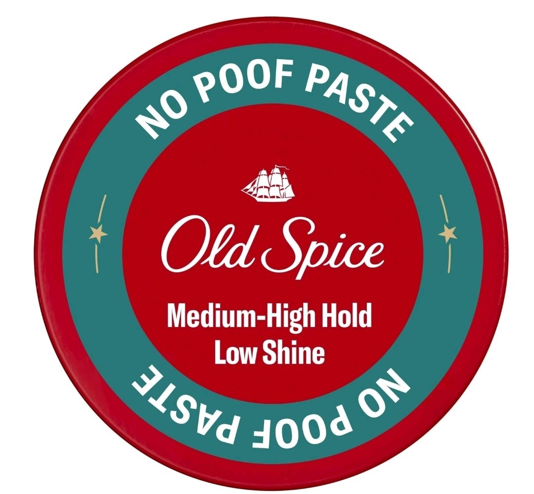 Old Spice No-Poof Paste, Hair Styling Paste for Men, Medium-High Hold with...