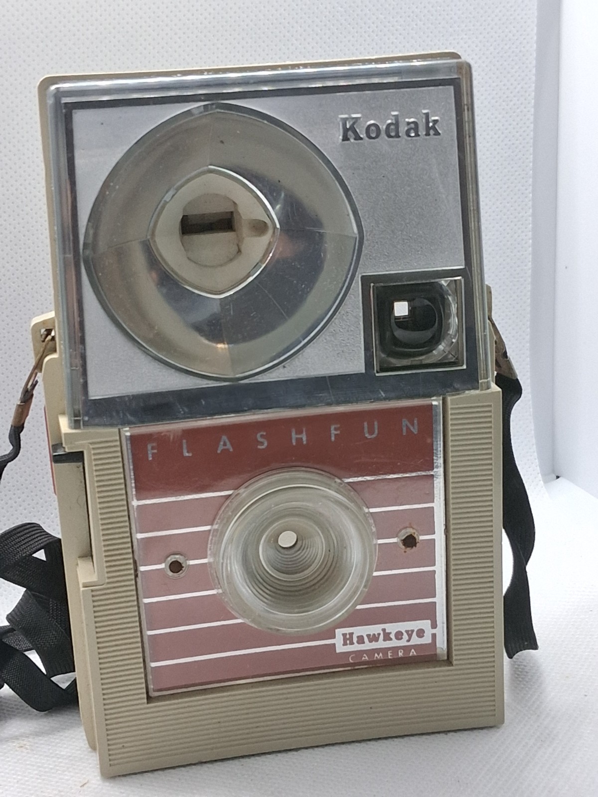 Vintage Kodak Hawkeye Flashfun 127 Film Camera - Tested - Works 