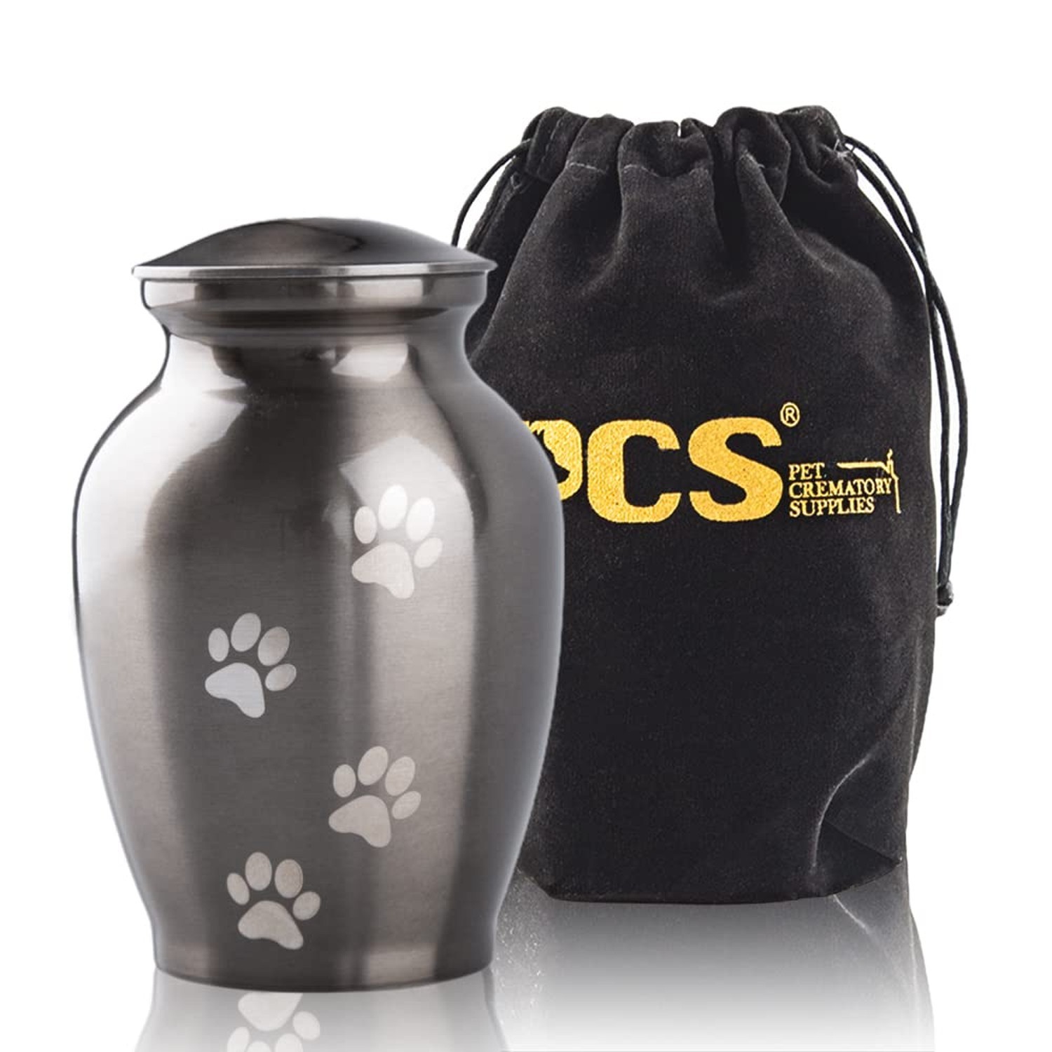 PCS Memorial Pet Cremation Urns for Dogs and Cats Ashes, Paw Engraved Pet Urn...