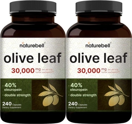 2 Pack Olive Leaf Extract 30000Mg 480 Total Capsules 40% Active Oleuropein