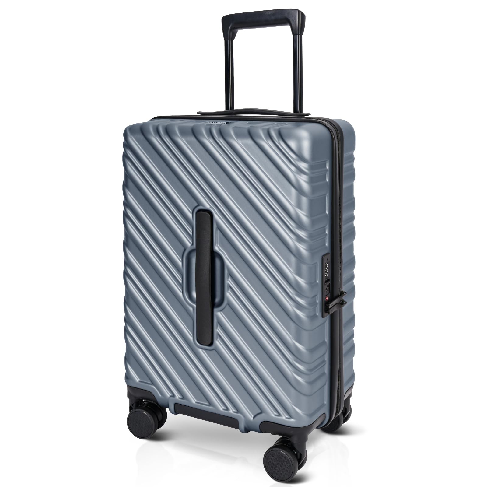 20 inch carry on luggage airline approved with spinner wheels 100 pc hard