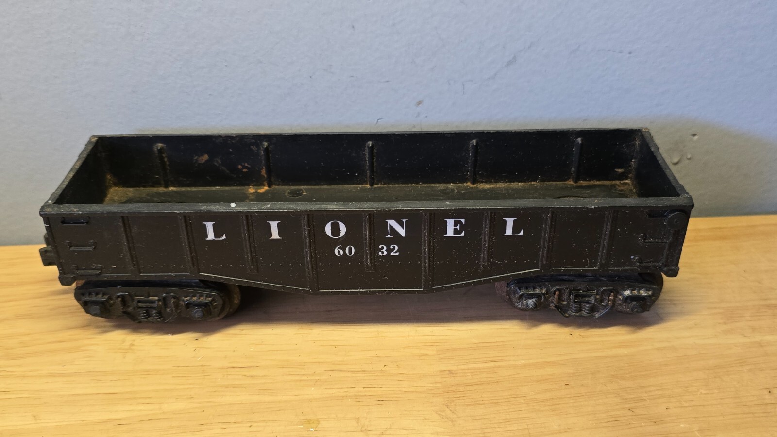Lionel Lines 6032 O Gauge Postwar Vintage Black Open Gondola Freight Train Car