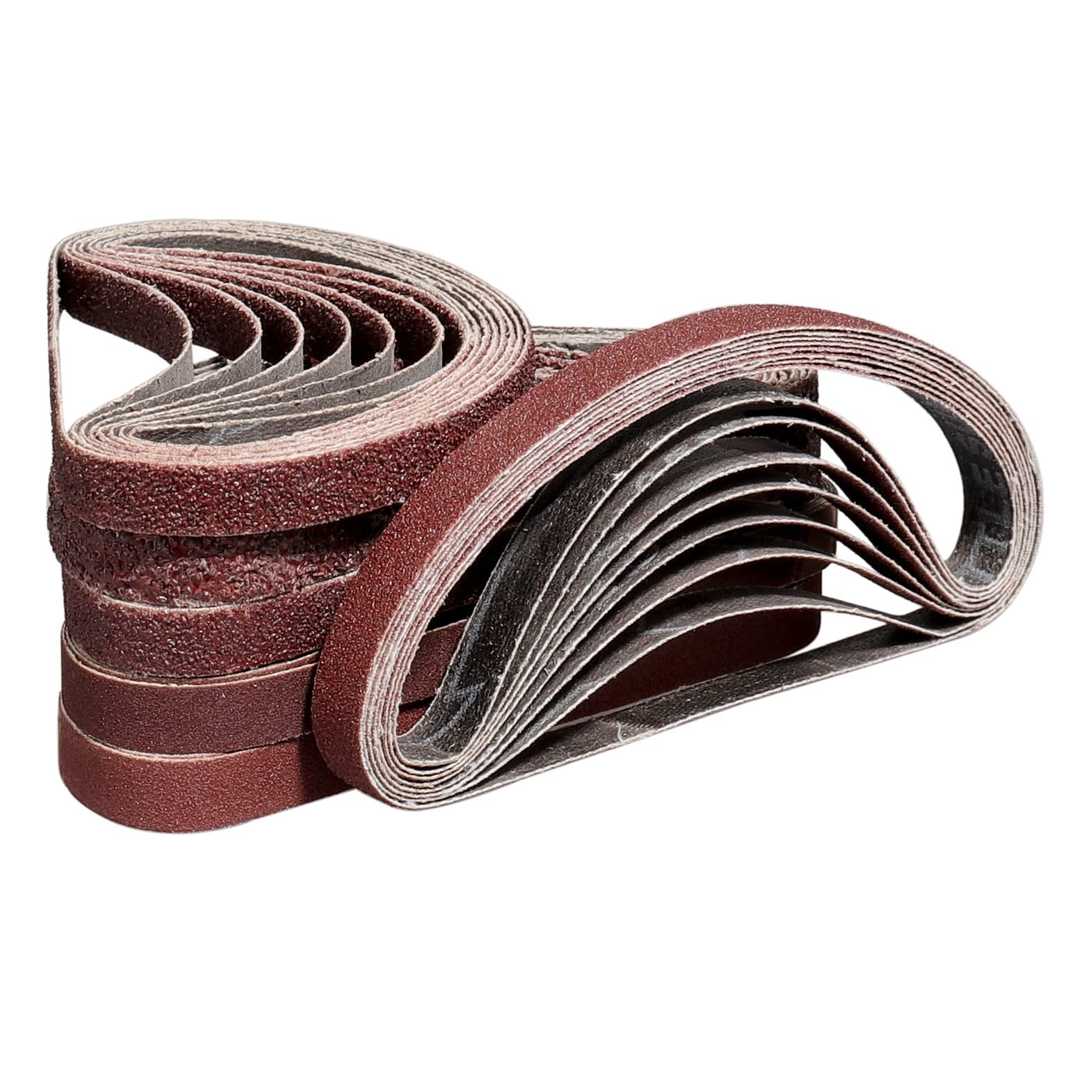 48 Pack Sanding Belts 3/8X13 Inches(10X330mm)- 8 Each of 40/60/80/120/180/240...