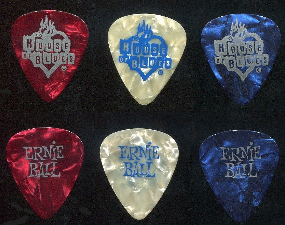 House of Blues Ernie Ball Guitar Pick Promo Lot