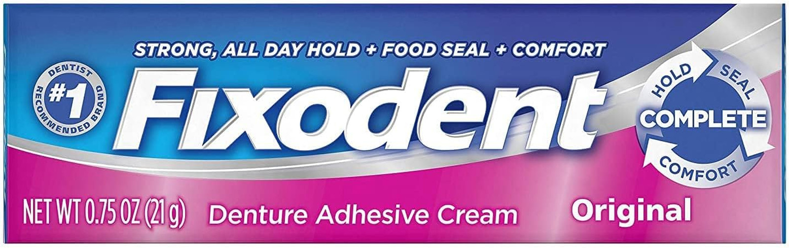 Denture Adhesive Cream Original 0.75 Oz (Pack of 12)