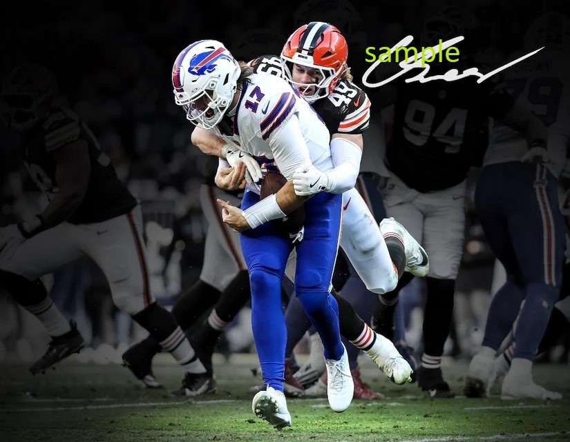 CARSON SCHWESINGER REPRINT SIGNED 8X10 PHOTO AUTOGRAPHED MAN CAVE GIFT BROWNS