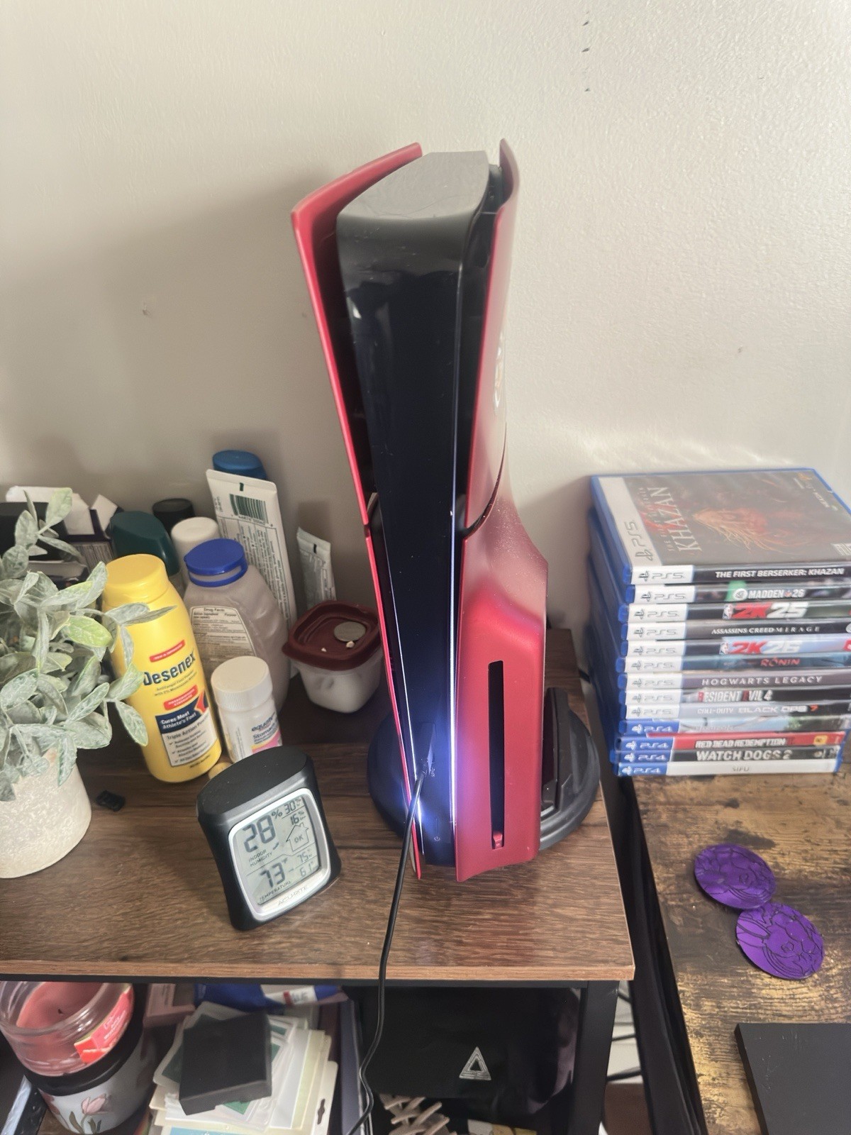 Sony PlayStation 5 Console with Game Lot: Assassin's Creed, Madden, Resident Ev…