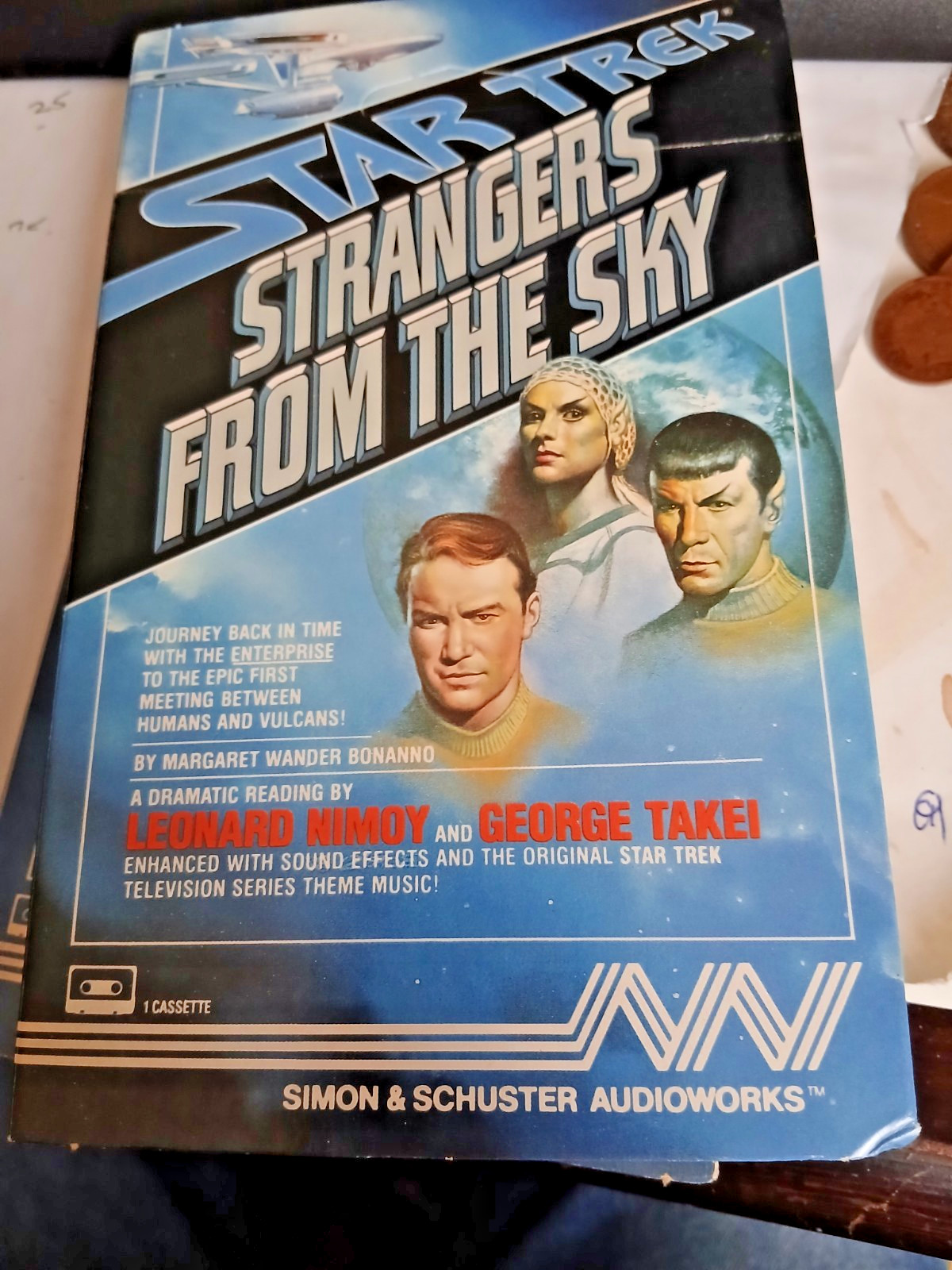 Star Trek Strangers From The Sky Cassette Audio Book 1999 Edition Leonard Nimoy