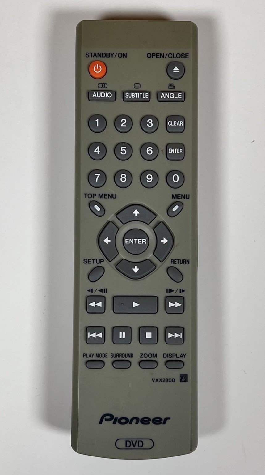 Pioneer Remote Control for DVD Player Olive Green VXX2800 SR Original OEM