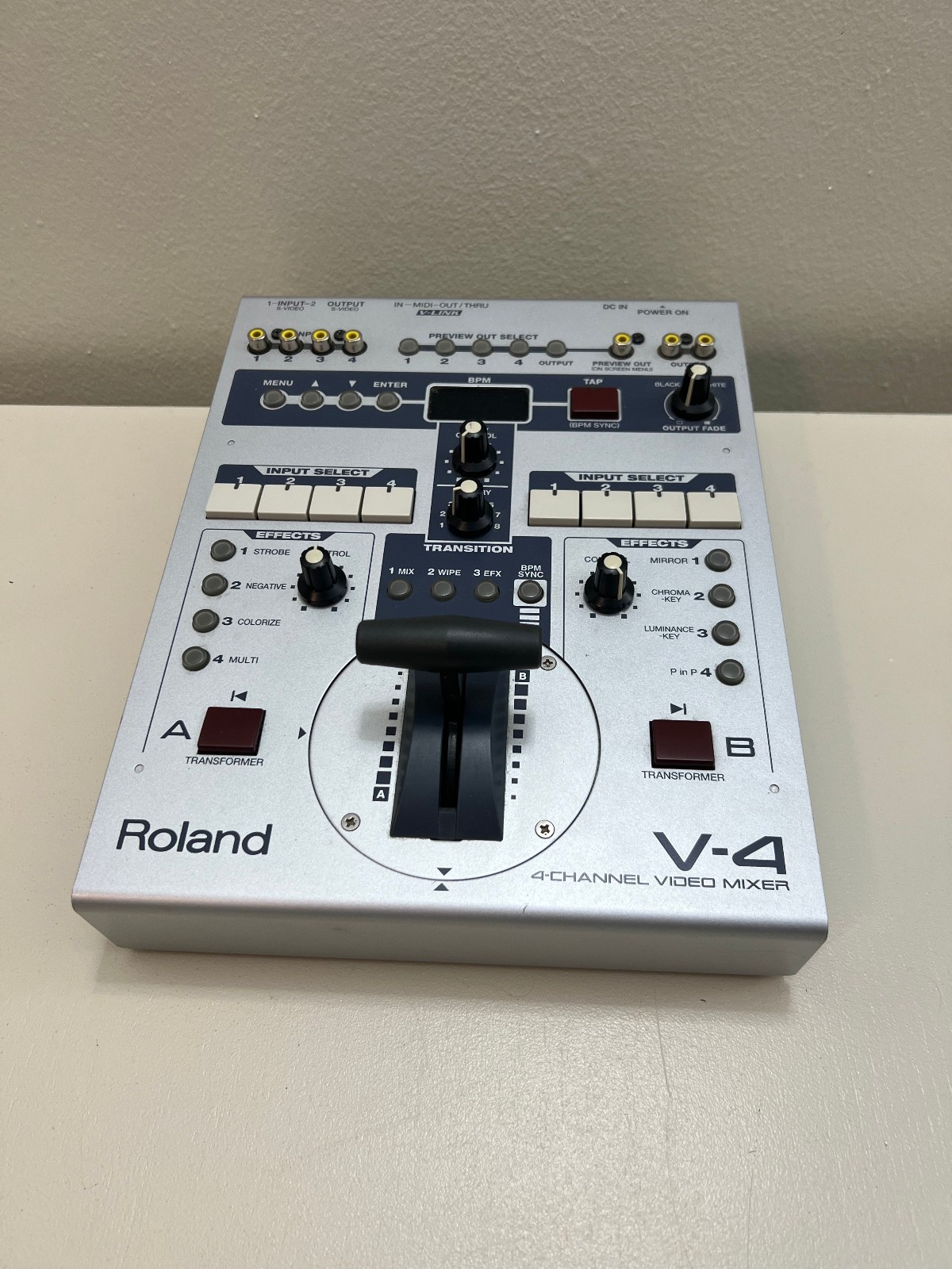 Roland V-4:  4 Channel Video Mixer Switcher With Power Adapter