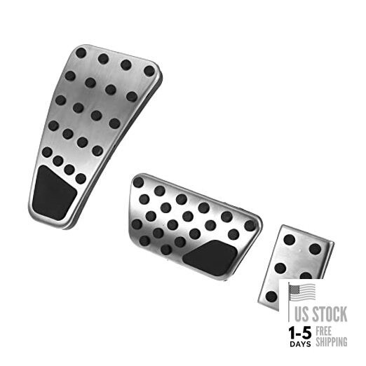  3pcs Brake Pedal Pad Gas Accelerator Pedal Cover Clutch Pedal Cover for Dodge 