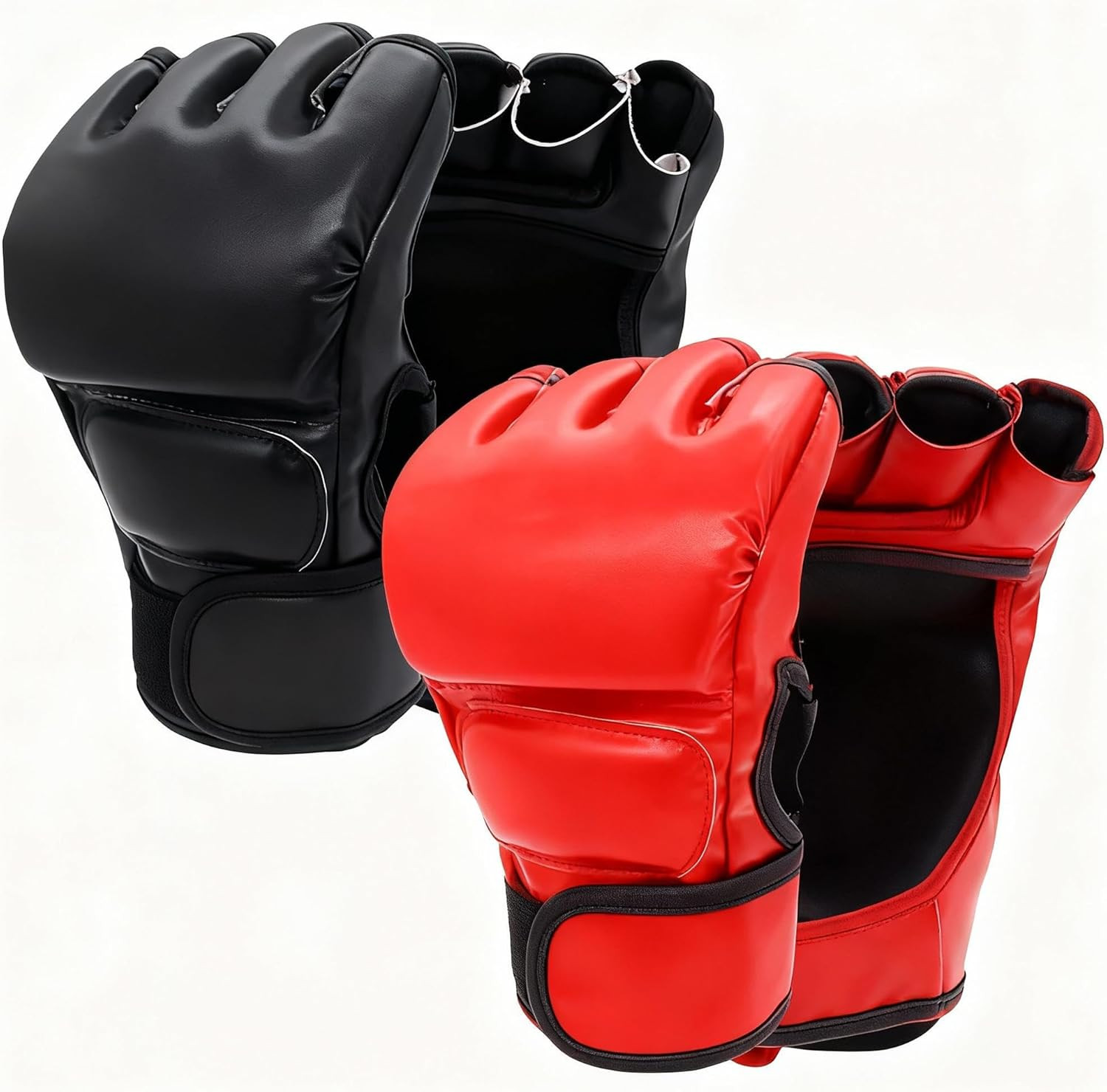 MMA Gloves for Men & Women – Grappling & Sparring Boxing Gloves with Open Palm D