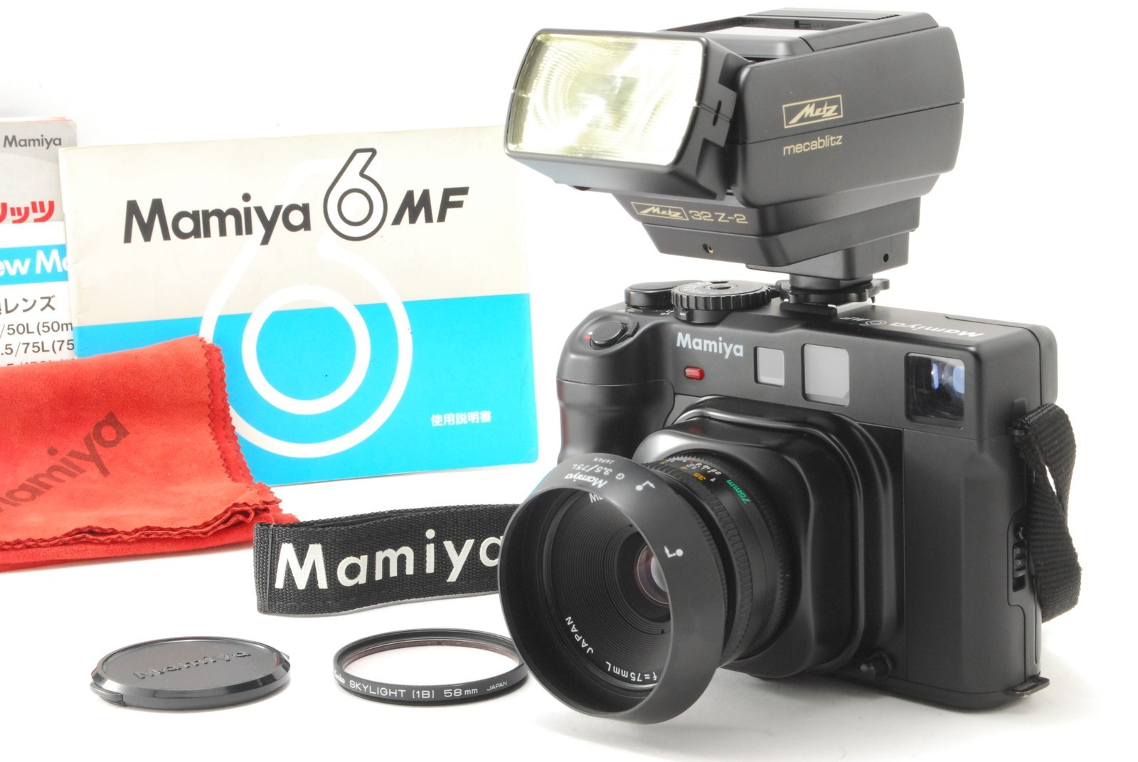 [N MINT /Hood] New Mamiya 6 MF Film Camera G 75mm f/3.5 L Strap Flash JAPAN #59
