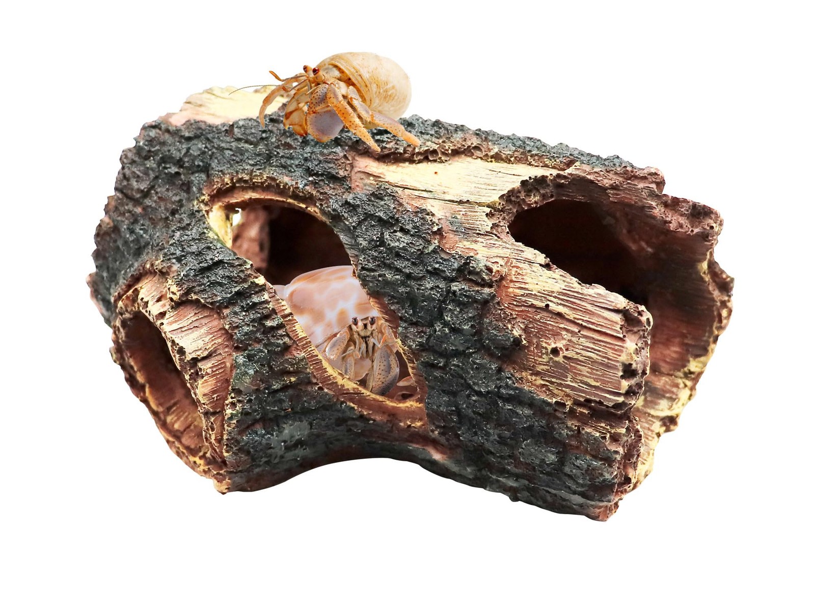 Resin Simulation Tree Hideout, Reptile Tank Accessories, Hermit Crab Climbing