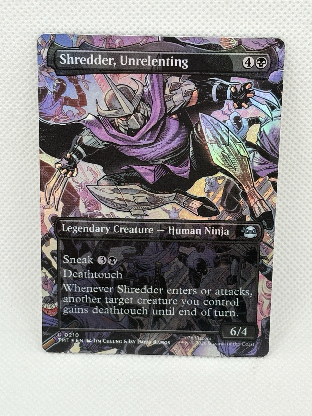 Shredder, Unrelenting (Borderless) Teenage Mutant Ninja Turtles Foil 0210