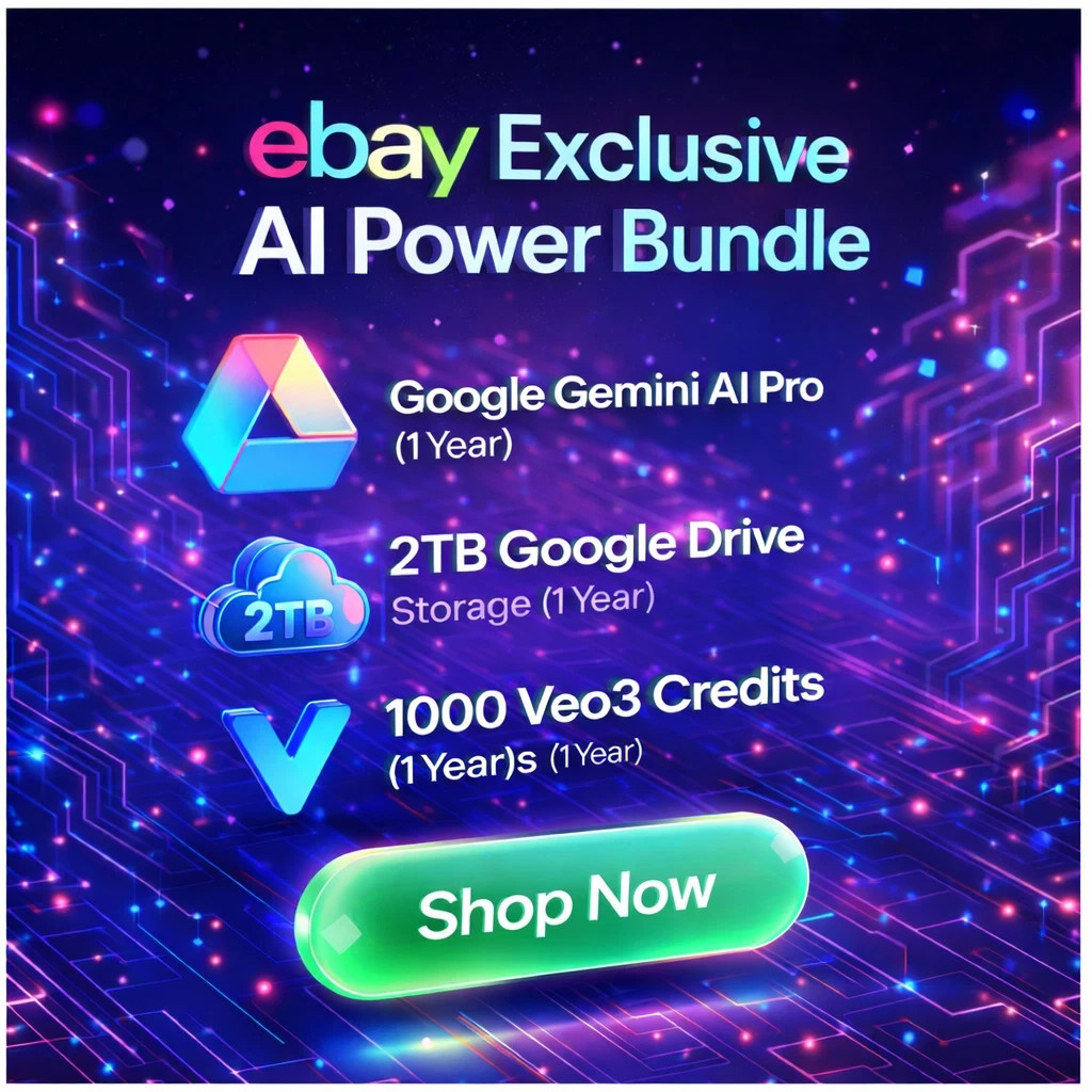 Google AI Pro Gemini 3 Pro One Year |2TB Drive |  Veo 3.1  FastDelivery