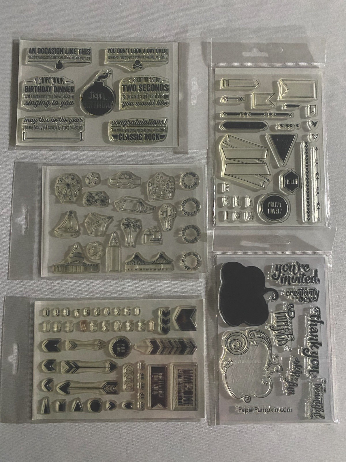 Stampin’ Up! Lot of 5 Photopolymer Stamp Sets