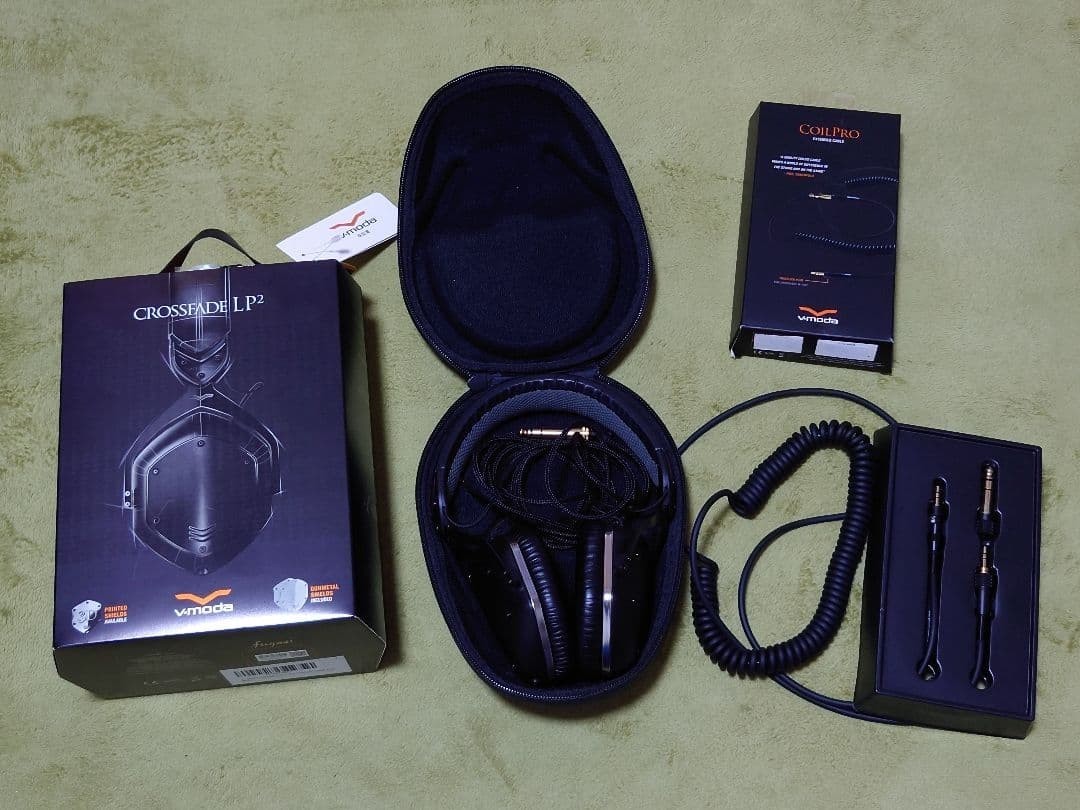 Wireless Headphones V-Moda Crossfade Matte Black Tasted Working Rare Limited JP