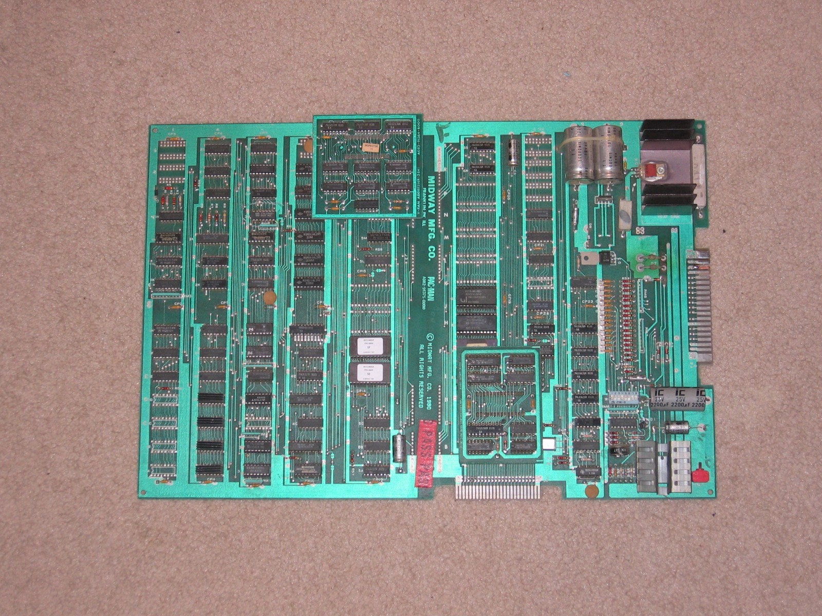 PACMAN Arcade Game PCB Board - 100% Working PAC MAN