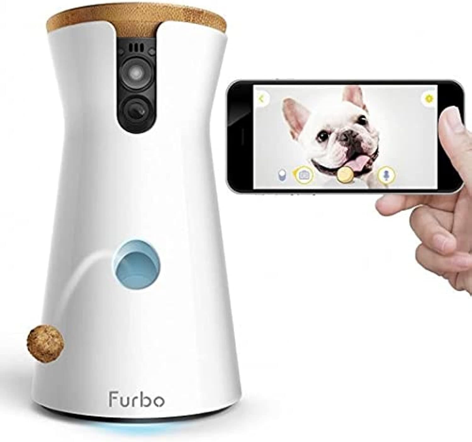 Furbo Dog Camera Treat Tossing Wi-Fi Pet Cam 2-Way Audio Live Streaming