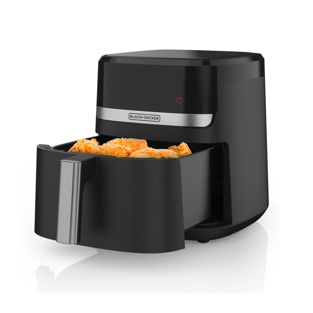 Black Decker 6 Qt Air Fryer With 9 One Touch Presets And Fast Cooking Power