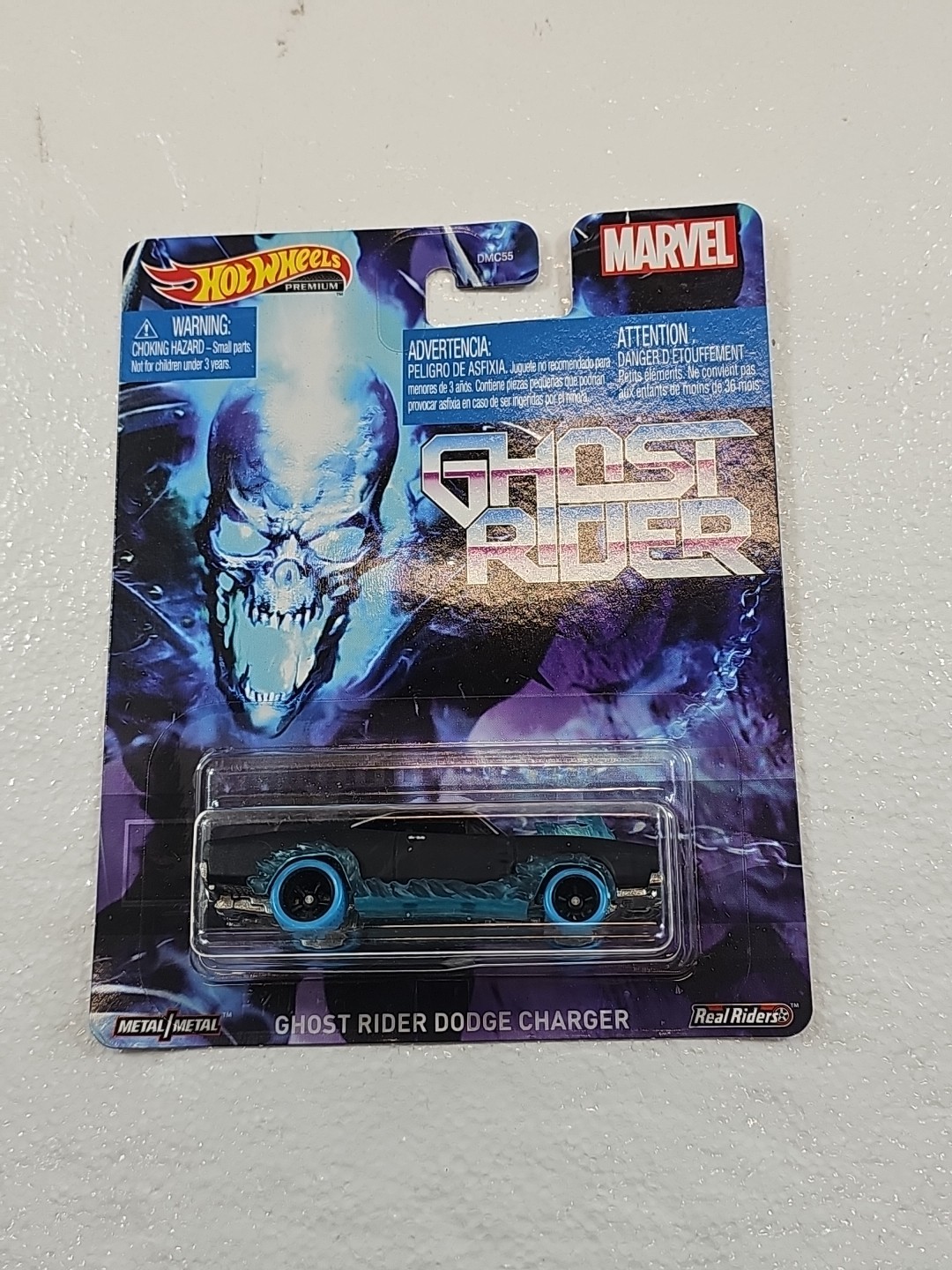 Hot Wheels Ghost Rider Dodge Charger 1/64 Scale Character Car Marvel Comics Read