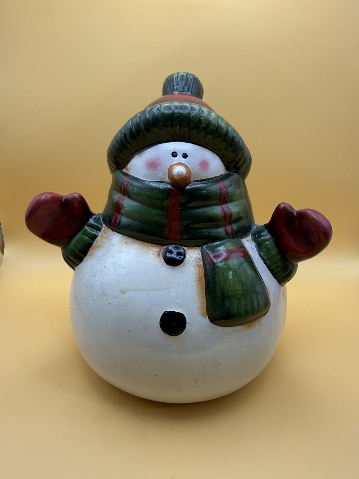 Cute ceramic snowman