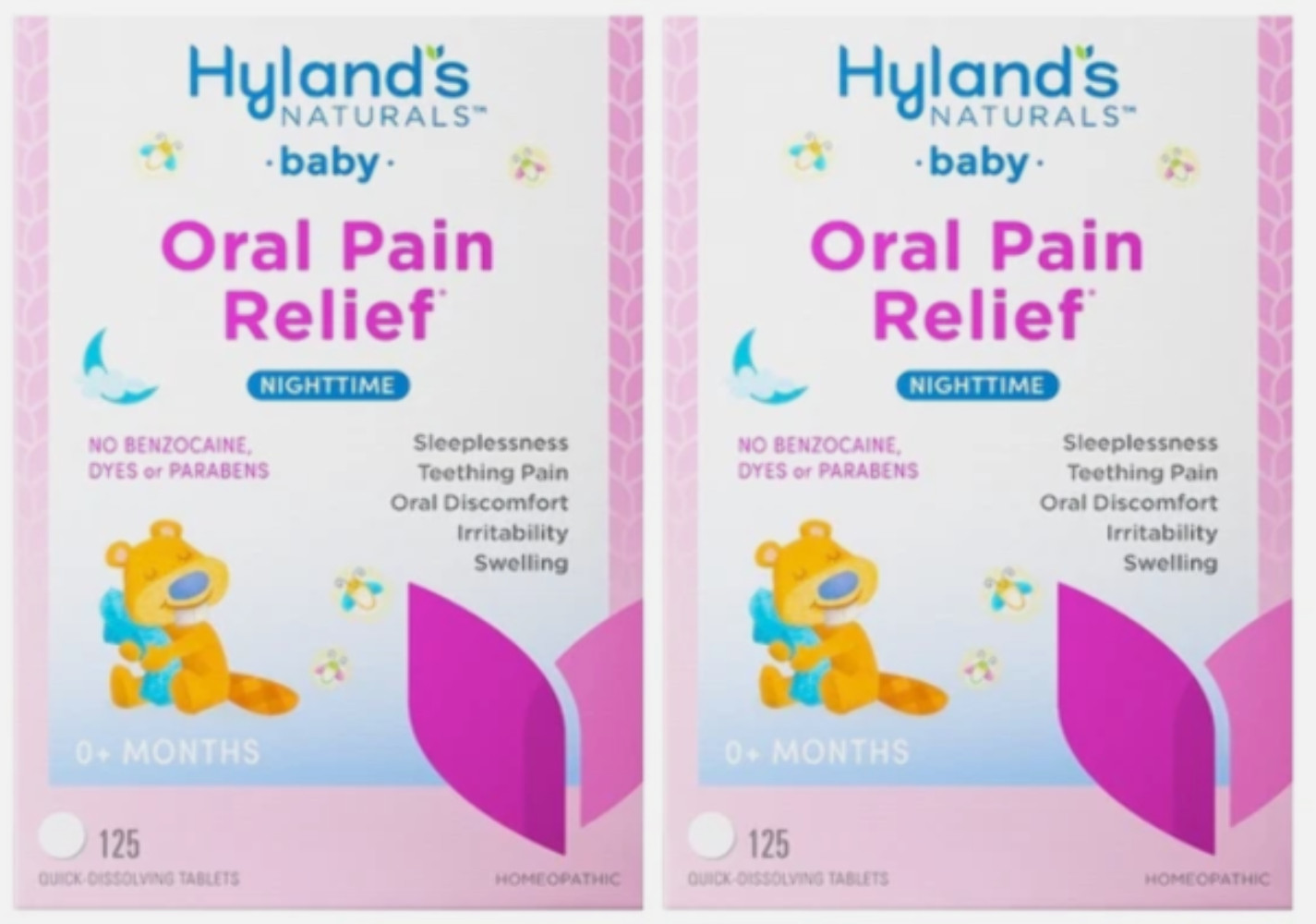 Hylands Baby Nighttime Oral Pain Relief Tablets (2 PACK)