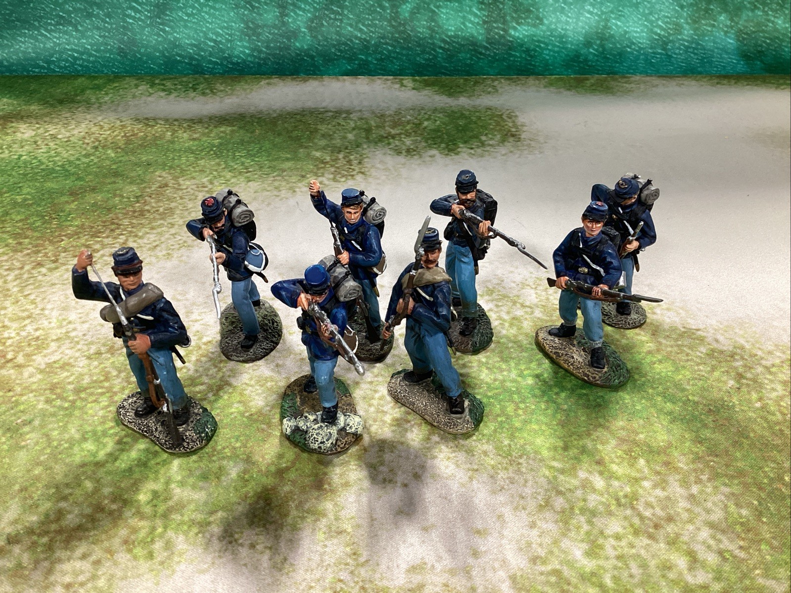 Cante Union Soldier Lot (8) metal toy soldiers PV342612