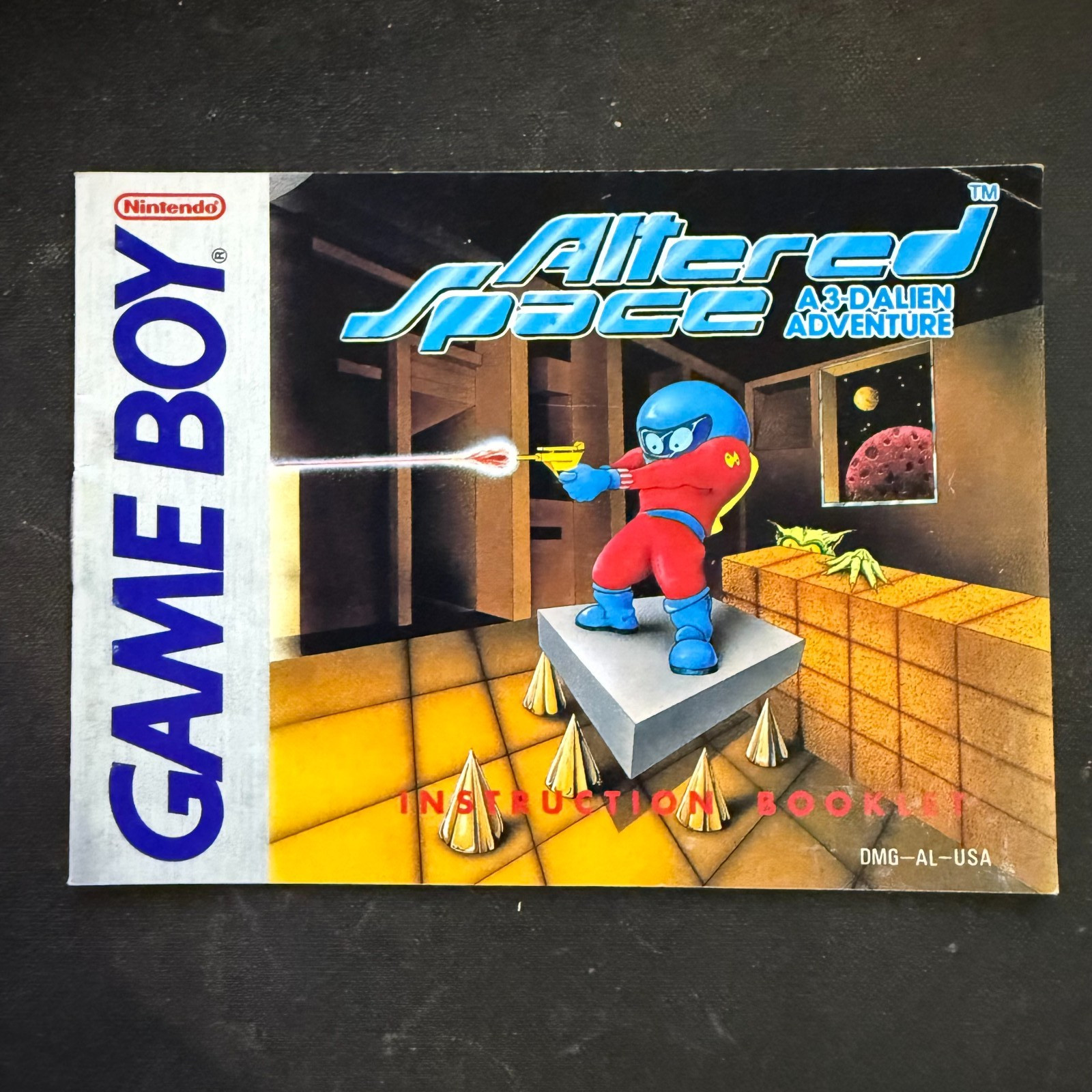 ALTERED SPACE ~ Nintendo Game Boy GB Manual Instructions Booklet ONLY