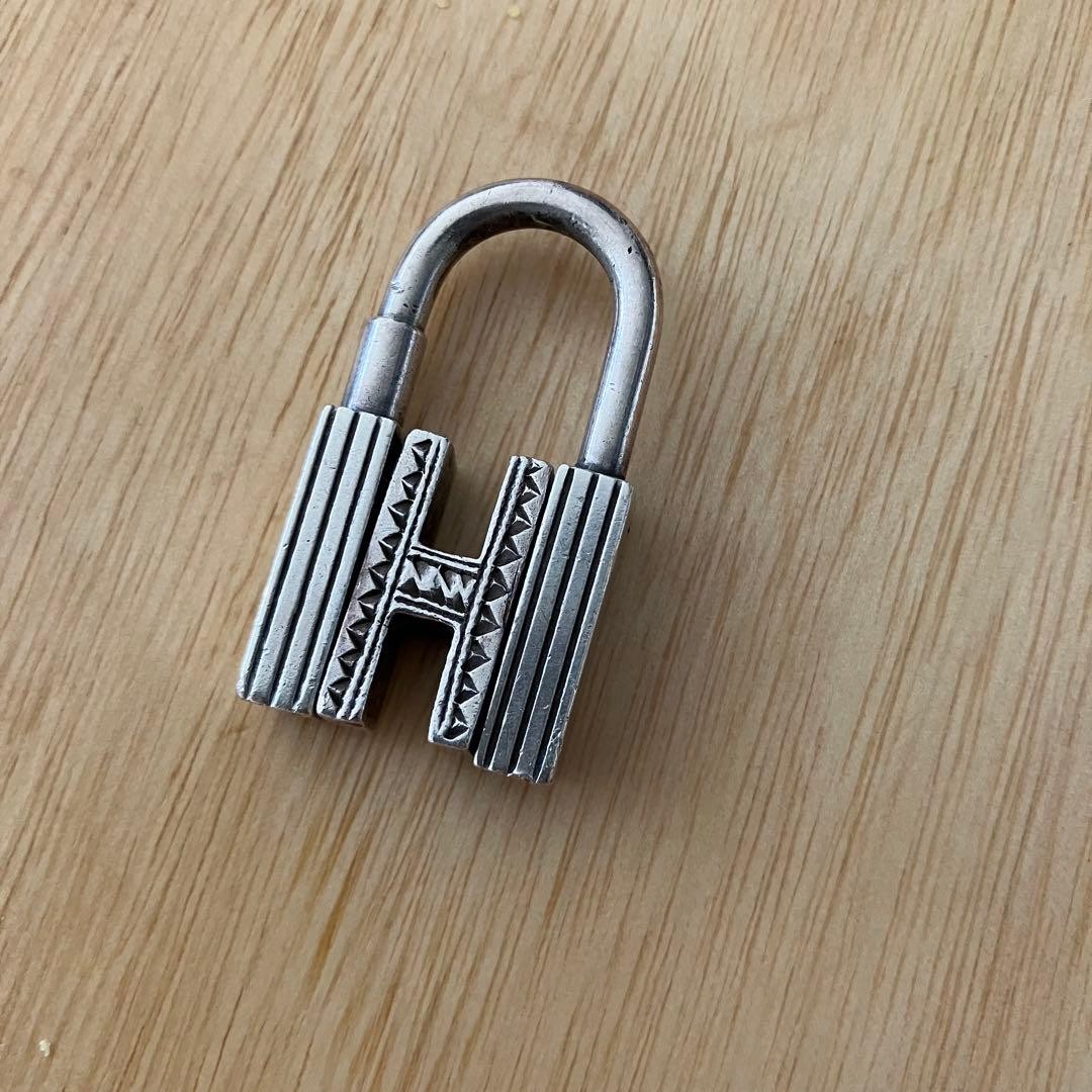 Hermès Cadena Charm Tuareg Key Ring Silver