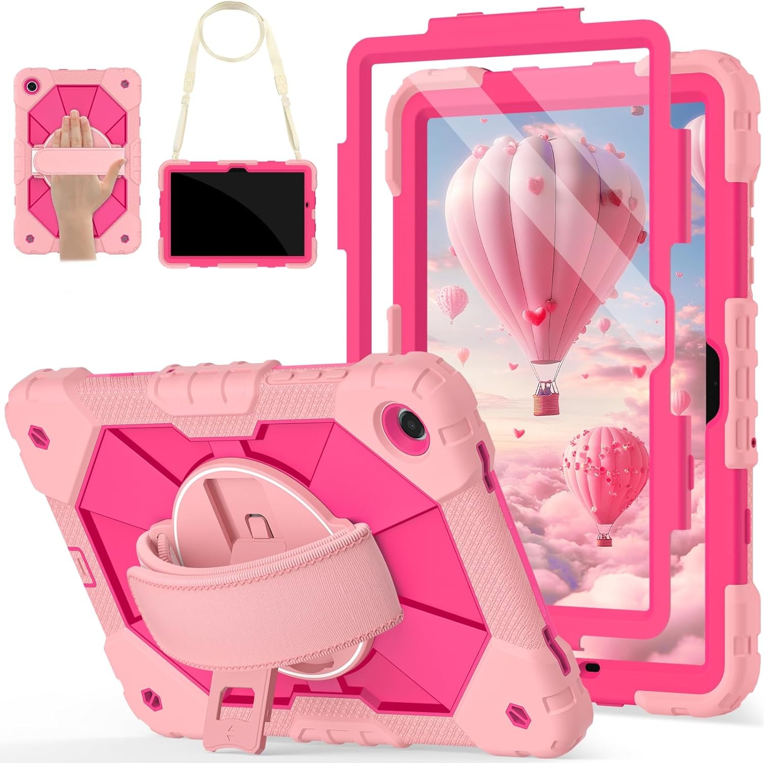 Case for Samsung Galaxy Tab A11 Plus 11 Inch, Rugged with 360 Rotating Stand