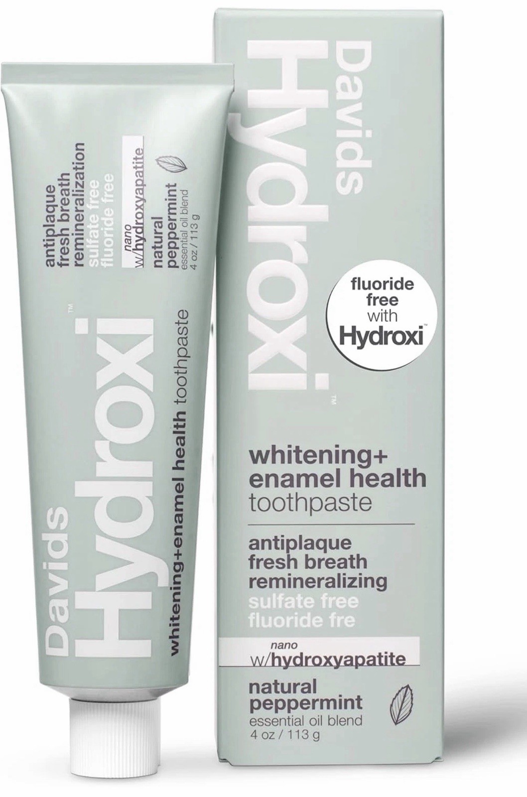 Hydroxi Fluoride Free Nano Hydroxyapatite Whitening + Enamel Health Toothpaste,
