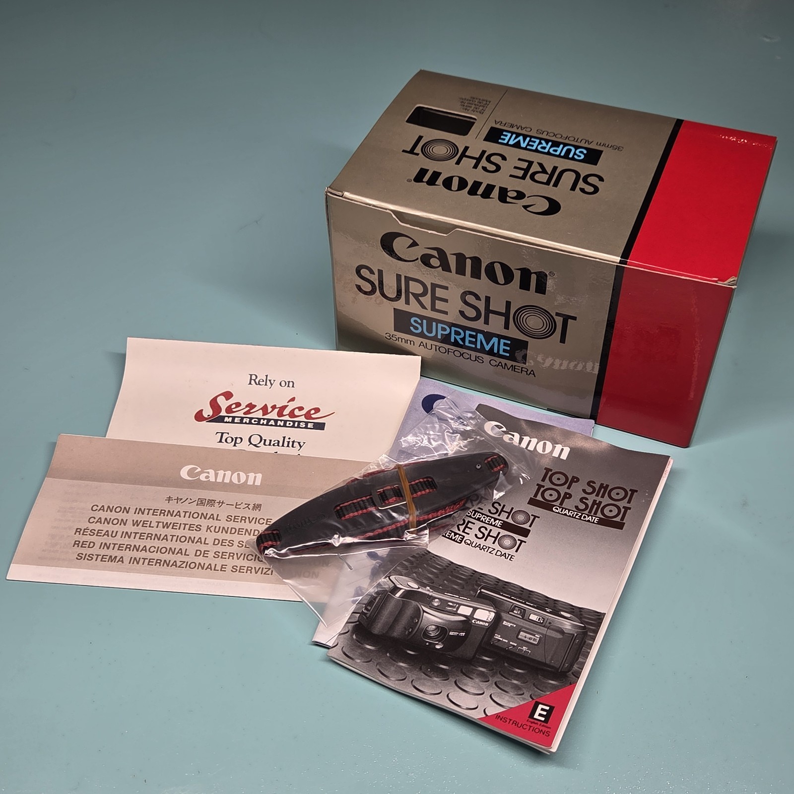 Canon Sure Shot Supreme 35mm Film Camera BOX ONLY NO CAMERA