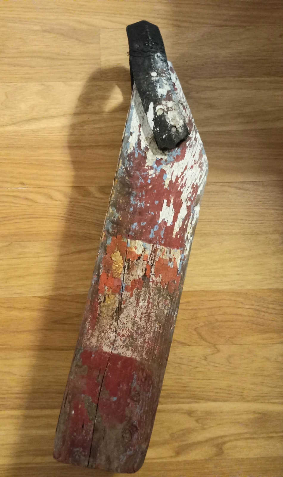 Authentic Coastal Maine Old Wooden Lobster Buoy Chippy Paint Weathered Patina