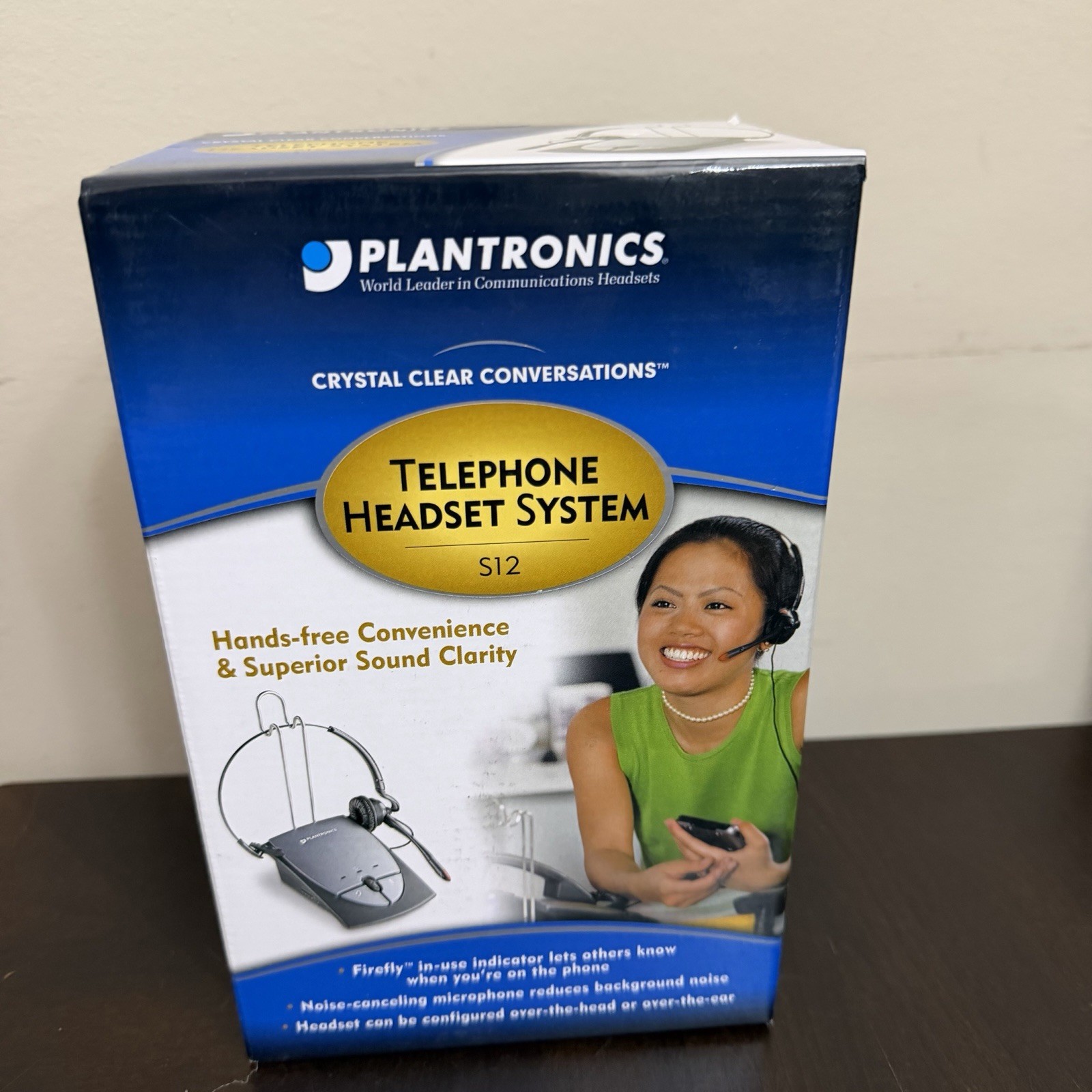 Plantronics S12 Corded Telephone Headset System Handsfree Convenience Sealed