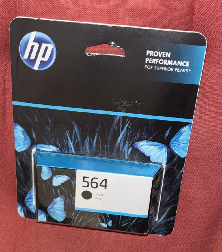 HP 564 Black Ink Cartridge Genuine [Warrenty 07/26] - New & Sealed
